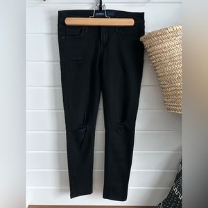 Just USA Skinny Black Distressed Jeans